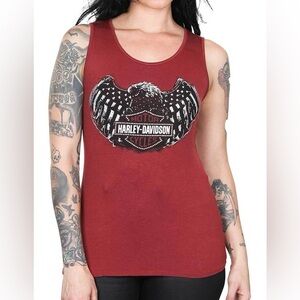 Harley-Davidson Burgundy Graphic Tank